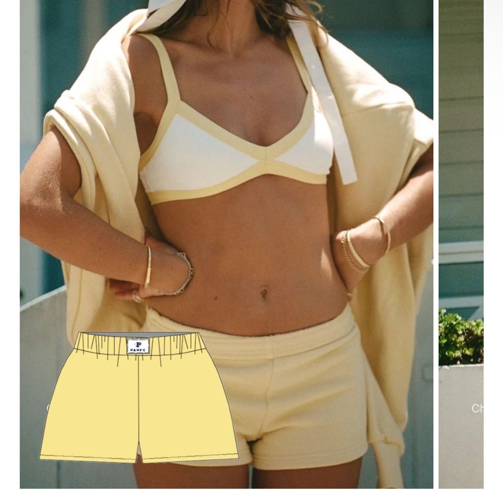 parke yellow sweat shorts (SOLD OUT ONLINE)